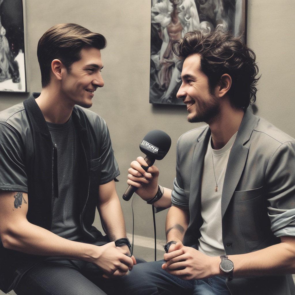 Artist 4 during an interview